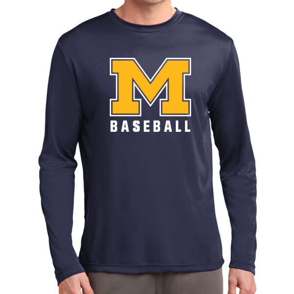 Mavericks Baseball Navy Long Sleeve PosiCharge Competitor Tee Thumbnail