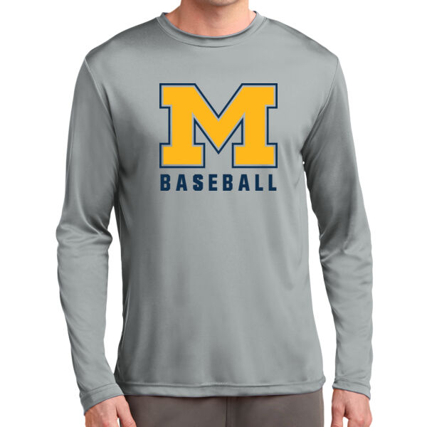 Mavericks Baseball Grey Long Sleeve PosiCharge Competitor Tee Thumbnail