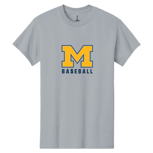 Mavericks Baseball Grey Heavy Cotton 100% Cotton T Shirt Thumbnail