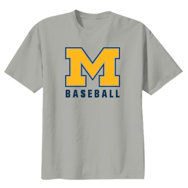 Mavericks Baseball Grey Youth Heavy Cotton 100% Cotton T Shirt Thumbnail